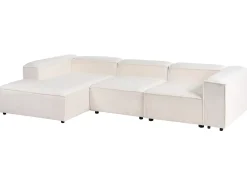 ARDAL 4 personers Hjørnesofa modul Højrevendt Cremehvid Boucle