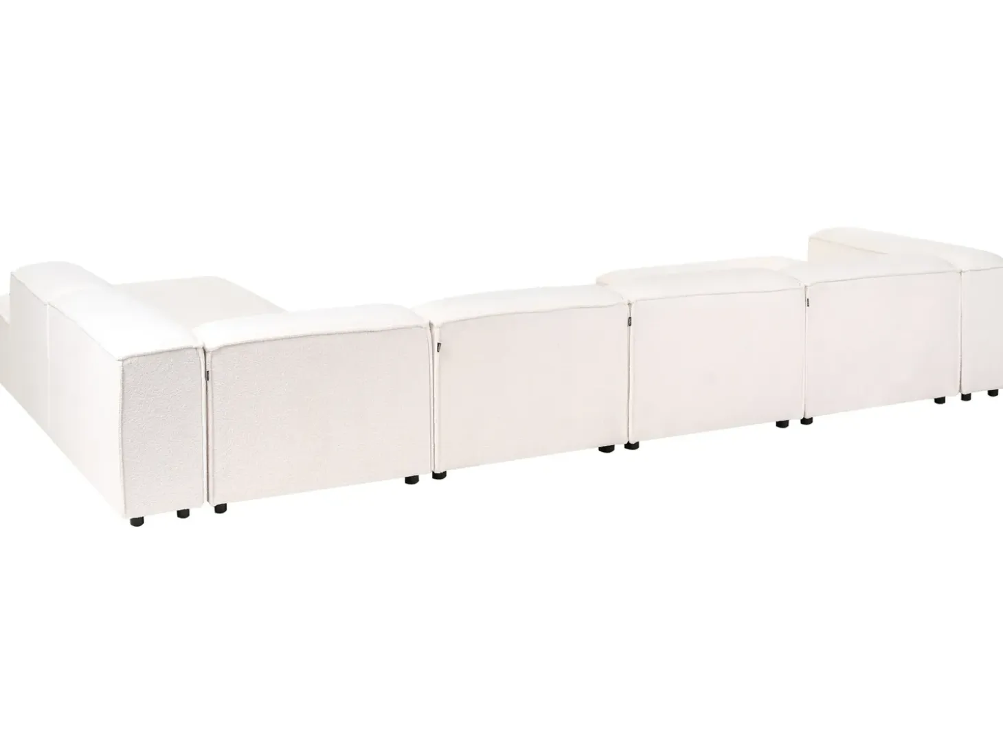 ARDAL 5 personers Hjørnesofa modul Venstrevendt Cremehvid Boucle