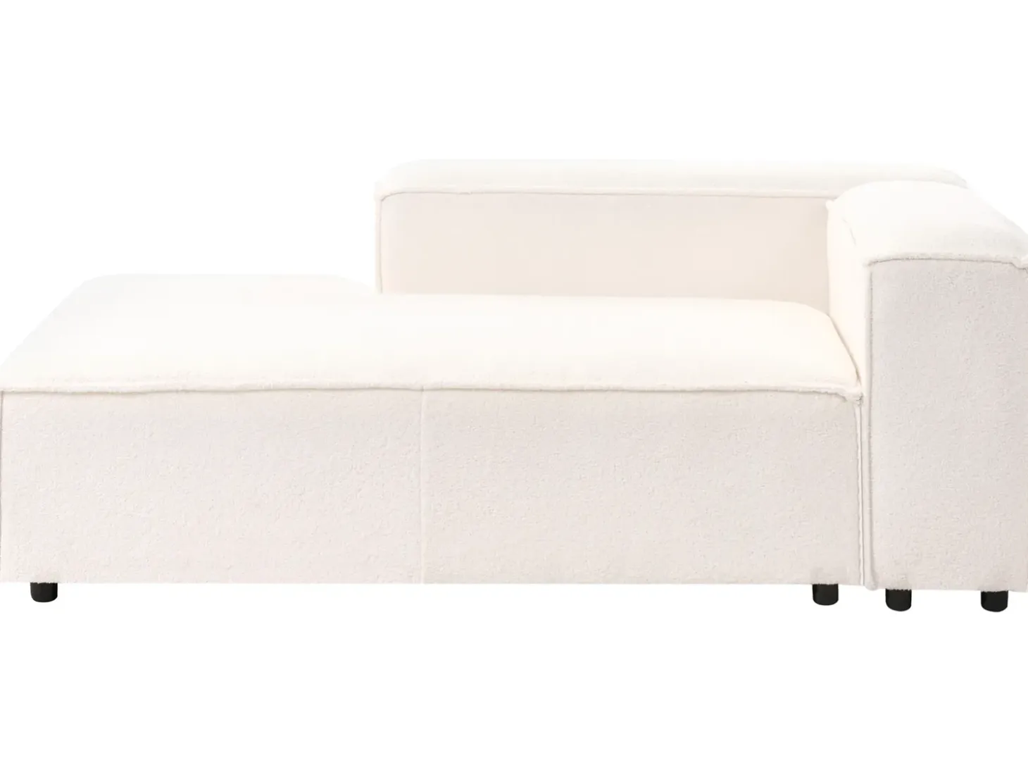 ARDAL 5 personers Hjørnesofa modul Venstrevendt Cremehvid Boucle