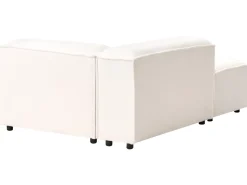 ARDAL 5 personers Hjørnesofa modul Venstrevendt Cremehvid Boucle
