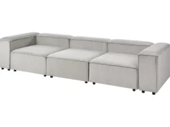 ARDAL 3 personers Modulsofa Brungrå Fløjl