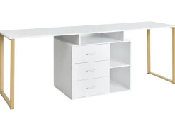 ASHMORE Hvid 165/220 cm 55 cm
