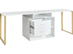 ASHMORE Hvid 165/220 cm 55 cm