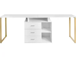 ASHMORE Hvid 165/220 cm 55 cm