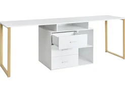 ASHMORE Hvid 165/220 cm 55 cm