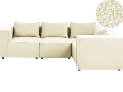 AXEBO 4 personers Hjørnesofa modul Venstrevendt Cremehvid Boucle