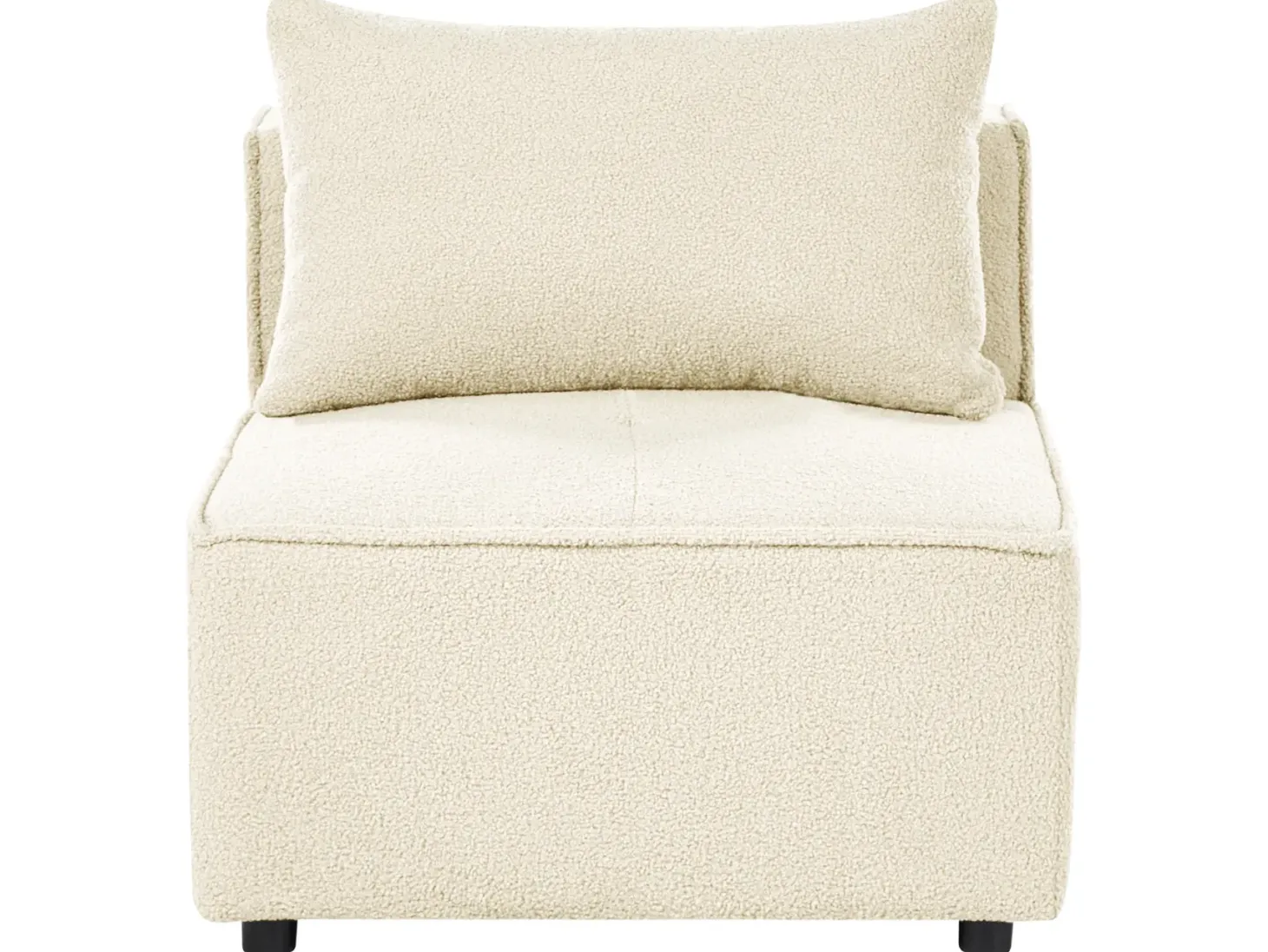 AXEBO 4 personers Hjørnesofa modul Venstrevendt Cremehvid Boucle