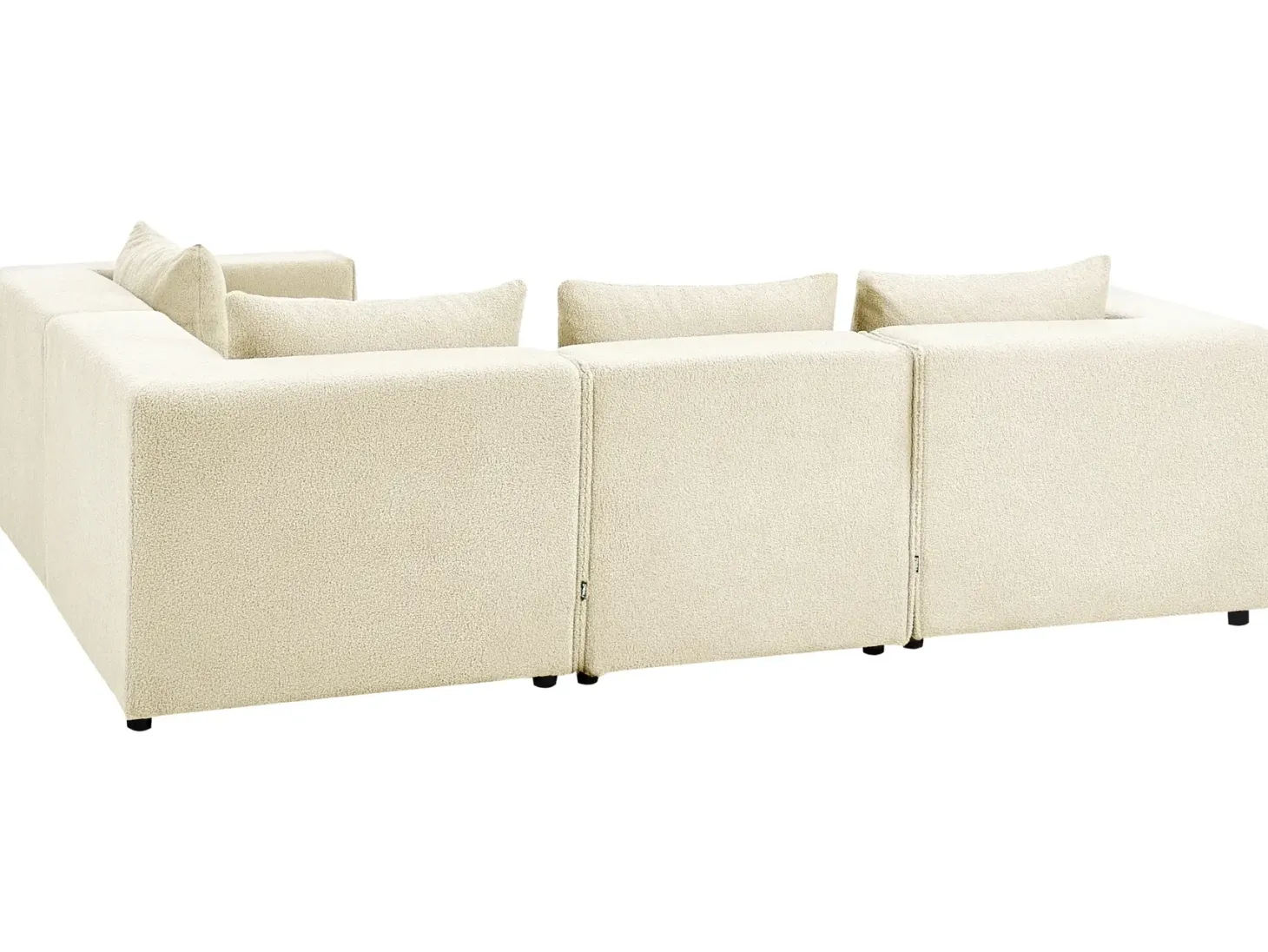 AXEBO 4 personers Hjørnesofa modul Venstrevendt Cremehvid Boucle