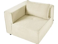AXEBO 4 personers Hjørnesofa modul Venstrevendt Cremehvid Boucle