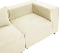 AXEBO 4 personers Hjørnesofa modul Venstrevendt Cremehvid Boucle