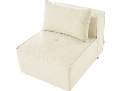 AXEBO 4 personers Hjørnesofa modul Venstrevendt Cremehvid Boucle