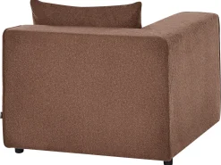AXEBO 4 personers Hjørnesofa modul Venstrevendt Brun Boucle