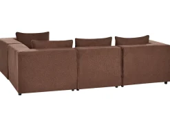 AXEBO 4 personers Hjørnesofa modul Venstrevendt Brun Boucle