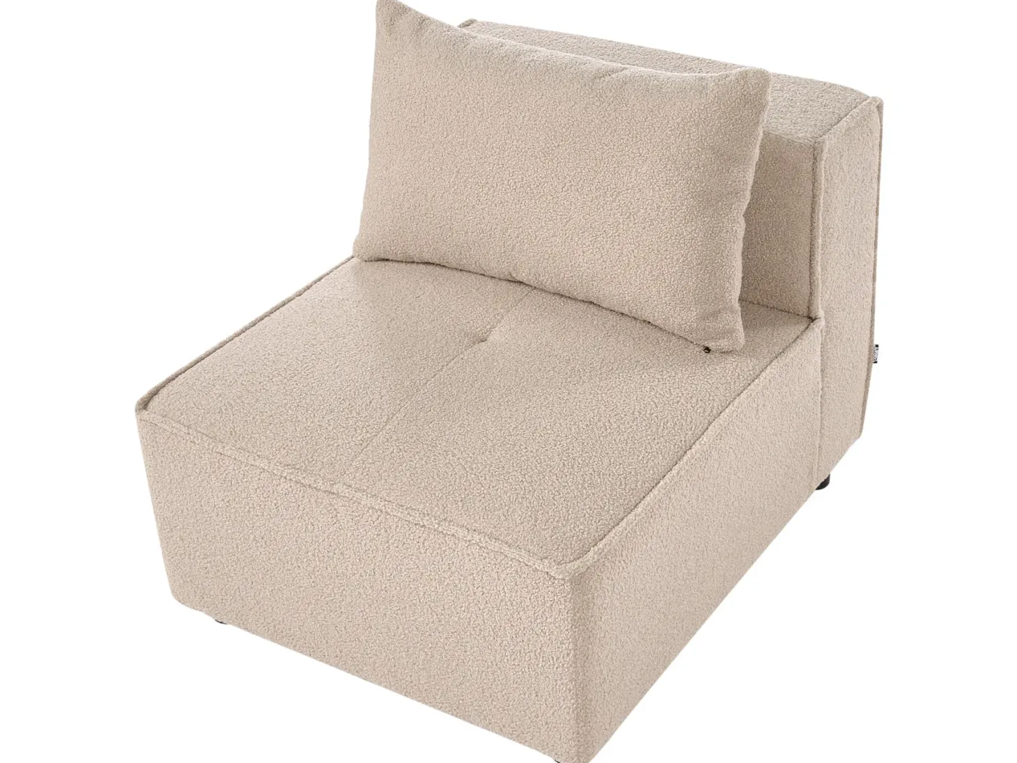 AXEBO 4 personers Hjørnesofa modul Venstrevendt Beige Boucle