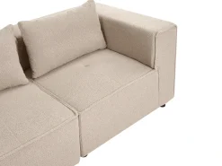 AXEBO 4 personers Hjørnesofa modul Venstrevendt Beige Boucle