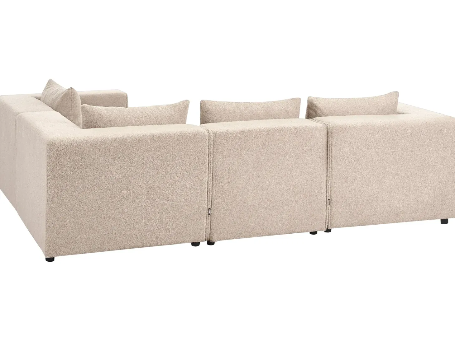 AXEBO 4 personers Hjørnesofa modul Venstrevendt Beige Boucle