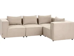 AXEBO 4 personers Hjørnesofa modul Venstrevendt Beige Boucle