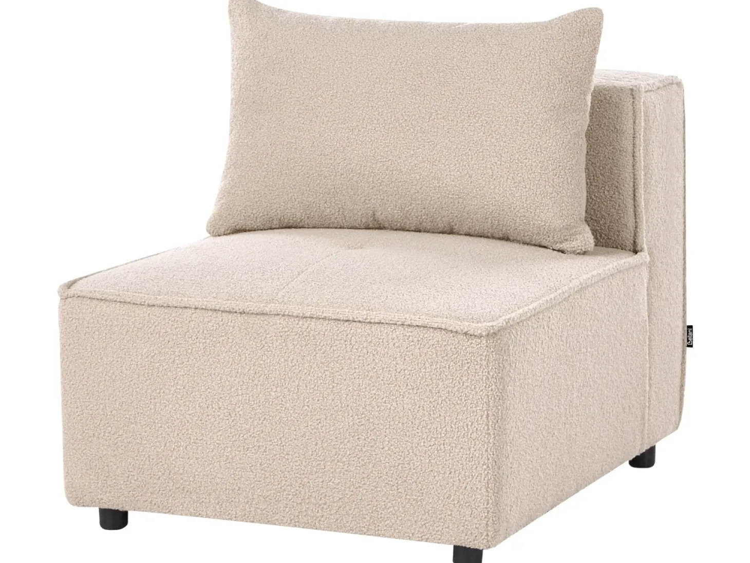 AXEBO 4 personers Hjørnesofa modul Venstrevendt Beige Boucle