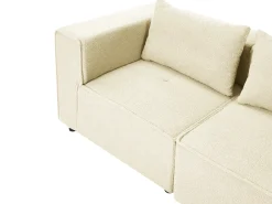 AXEBO 4 personers Hjørnesofa modul Højrevendt Cremehvid Boucle