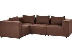 AXEBO 4 personers Hjørnesofa modul Højrevendt Brun Boucle