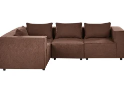 AXEBO 4 personers Hjørnesofa modul Højrevendt Brun Boucle