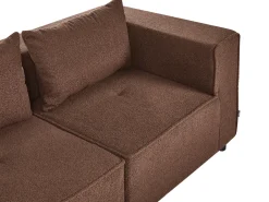 AXEBO 4 personers Hjørnesofa modul Højrevendt Brun Boucle