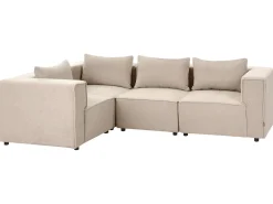AXEBO 4 personers Hjørnesofa modul Højrevendt Beige Boucle