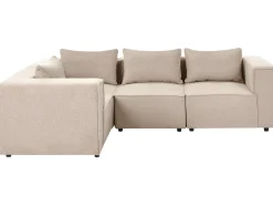 AXEBO 4 personers Hjørnesofa modul Højrevendt Beige Boucle