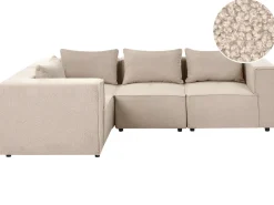 AXEBO 4 personers Hjørnesofa modul Højrevendt Beige Boucle