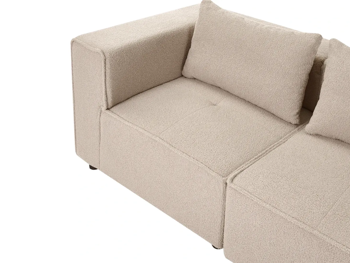 AXEBO 3 personers Modulsofa Beige Boucle