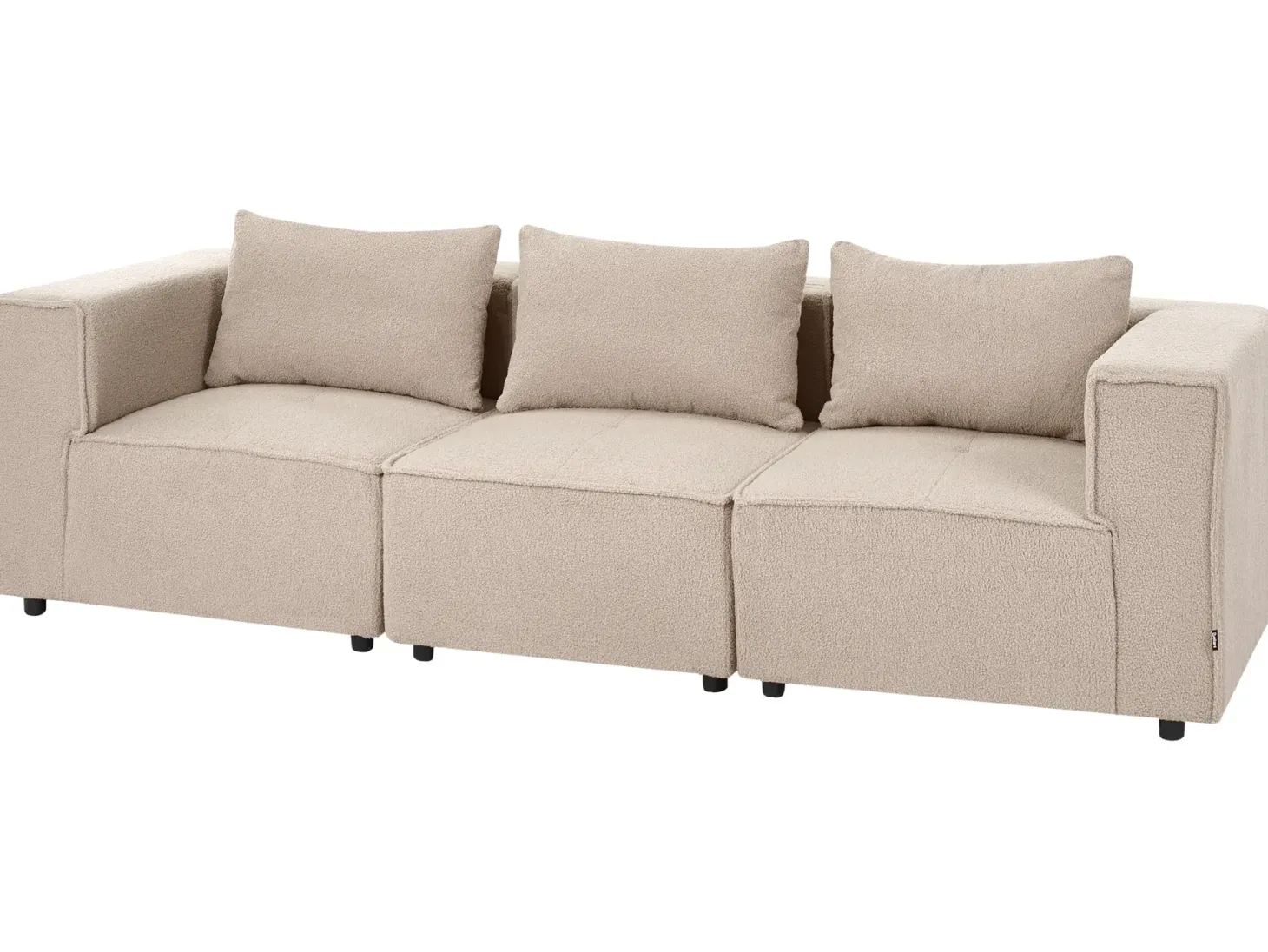 AXEBO 3 personers Modulsofa Beige Boucle