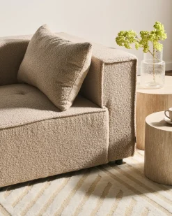 AXEBO 3 personers Modulsofa Beige Boucle
