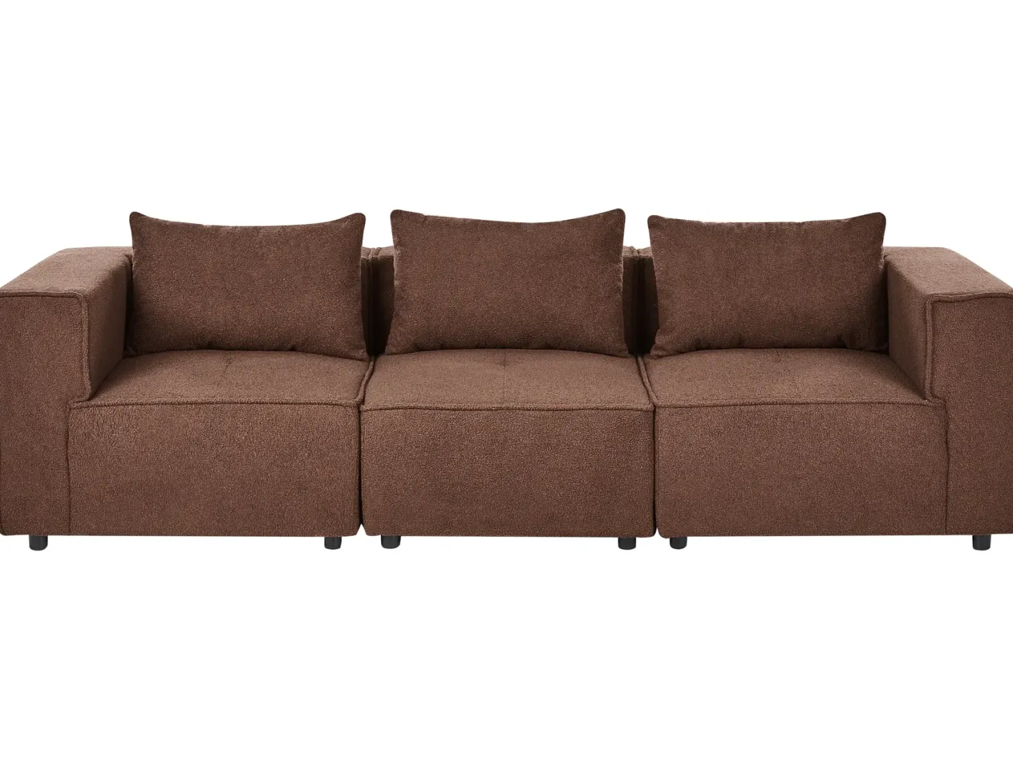 AXEBO 3 personers Modulsofa Brun Boucle
