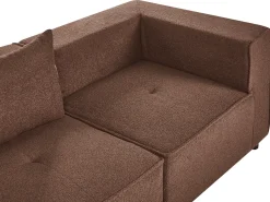 AXEBO 3 personers Modulsofa Brun Boucle
