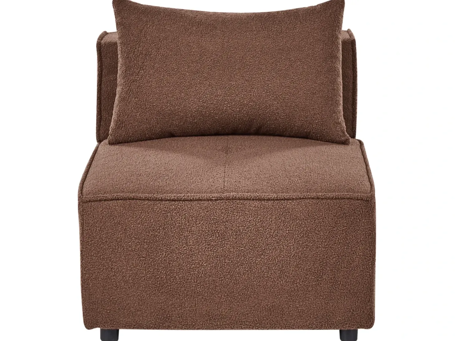 AXEBO 3 personers Modulsofa Brun Boucle