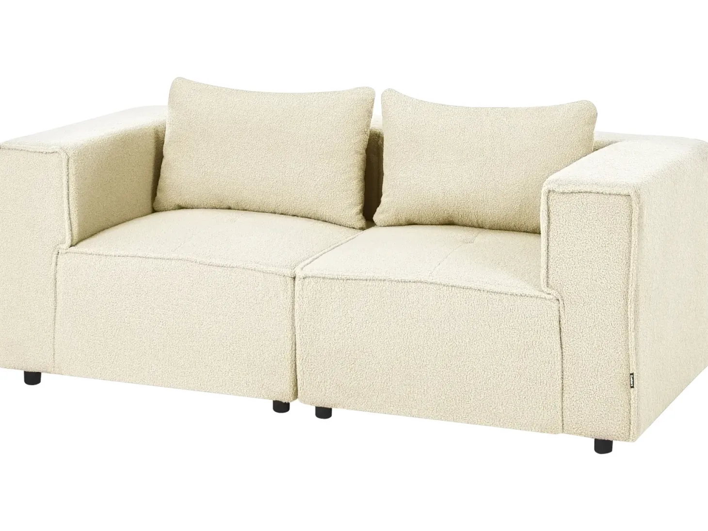 AXEBO 2 personers Modulsofa Cremehvid Boucle