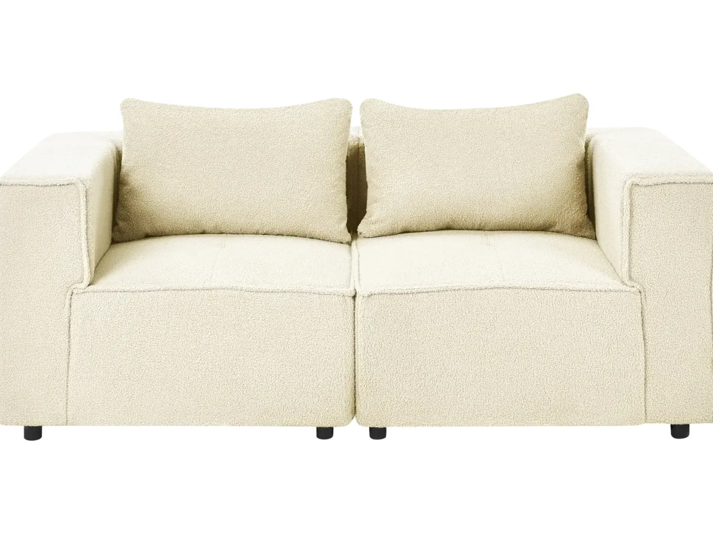 AXEBO 2 personers Modulsofa Cremehvid Boucle