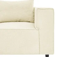 AXEBO 8 personers U-formet modulsofa Cremehvid Boucle