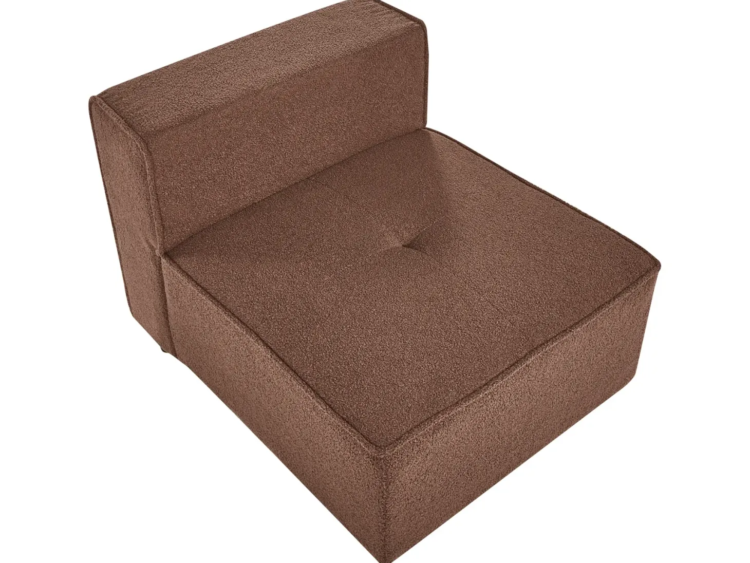 AXEBO 8 personers U-formet modulsofa Brun Boucle