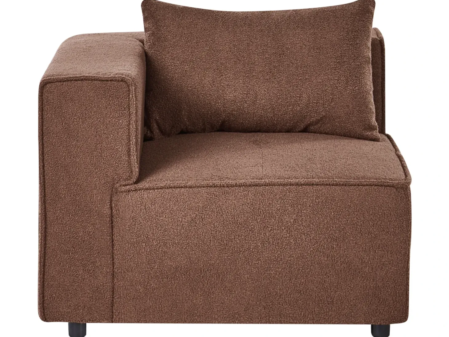 AXEBO 8 personers U-formet modulsofa Brun Boucle