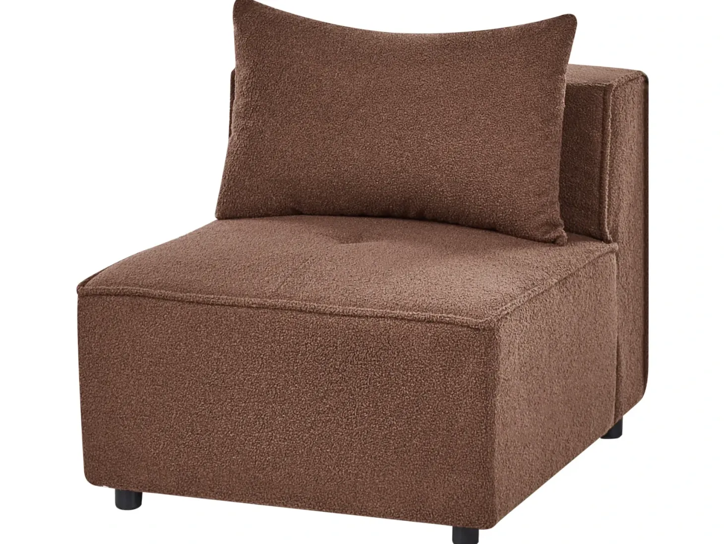 AXEBO 8 personers U-formet modulsofa Brun Boucle