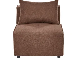 AXEBO 8 personers U-formet modulsofa Brun Boucle
