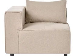 AXEBO 8 personers U-formet modulsofa Beige Boucle