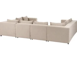 AXEBO 8 personers U-formet modulsofa Beige Boucle