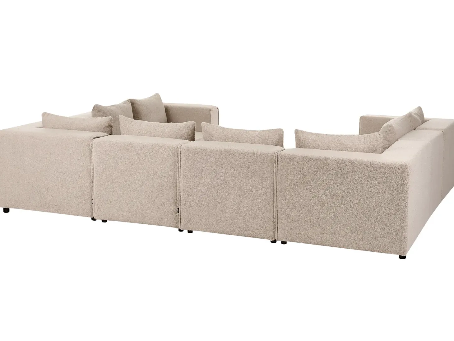 AXEBO 8 personers U-formet modulsofa Beige Boucle