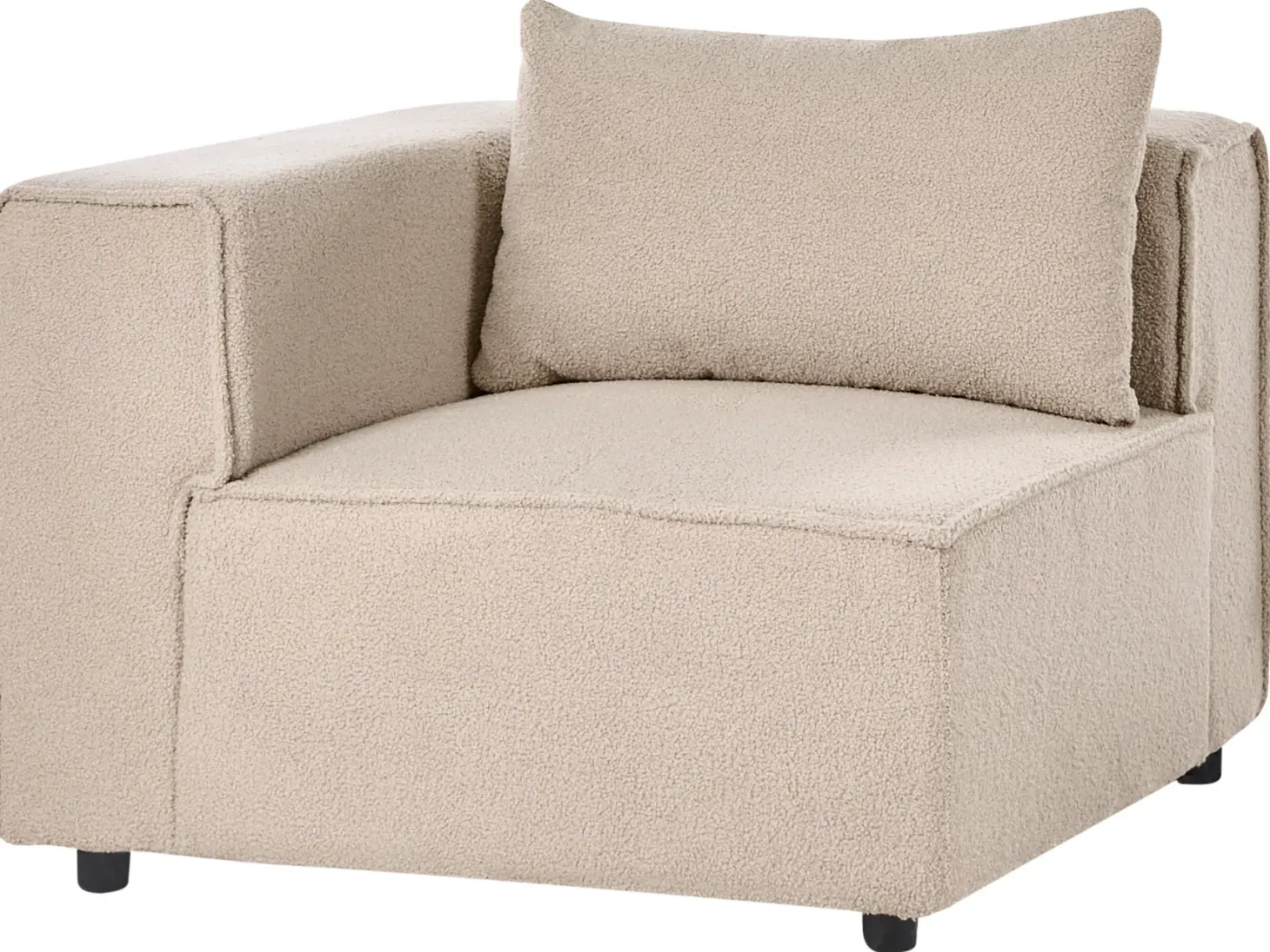AXEBO 8 personers U-formet modulsofa Beige Boucle