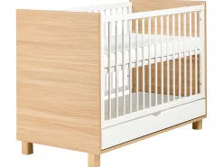 Babyseng med opbevaringsskuffe GUNNAR 60 x 120 cm Hvid