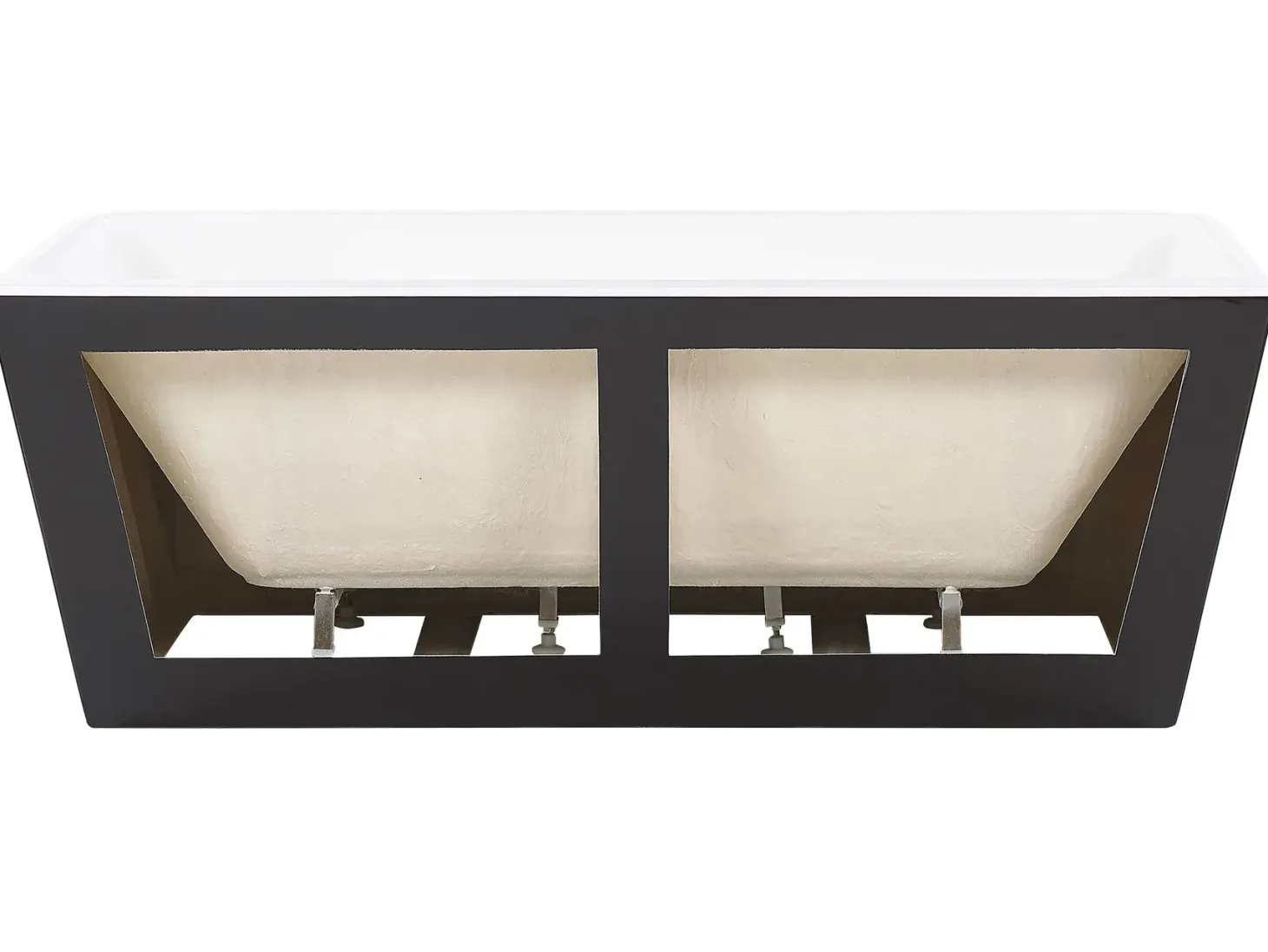 Badekar HASSEL 170 x 80 cm Sort