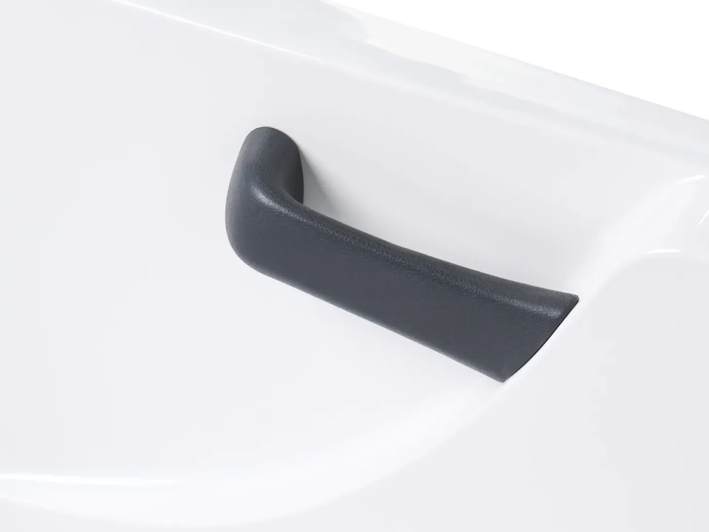 Badekar med massage SAYULA Højrevendt 170 x 80 cm Hvid