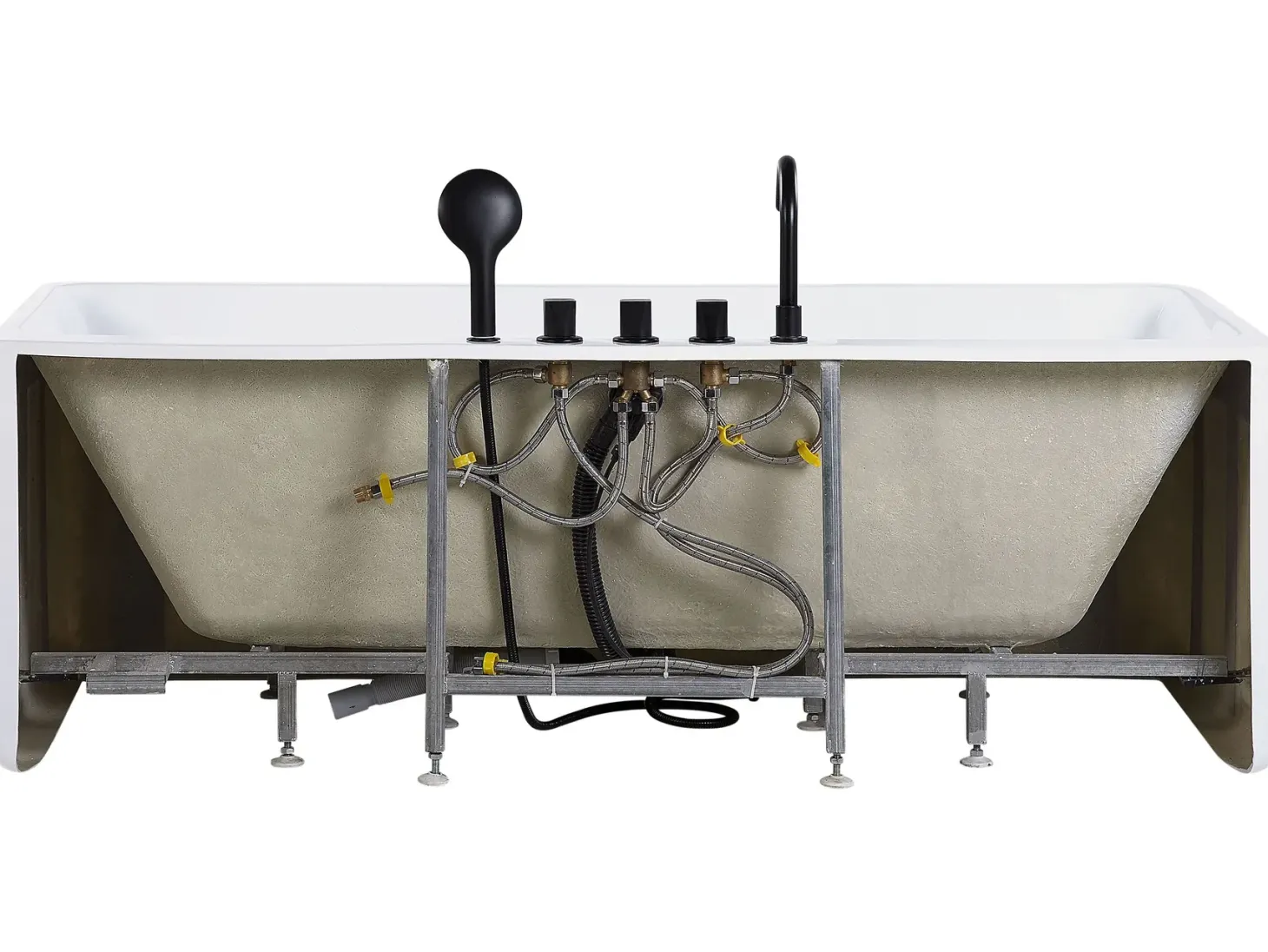 Badekar QUATRE 170 x 75 cm Hvid